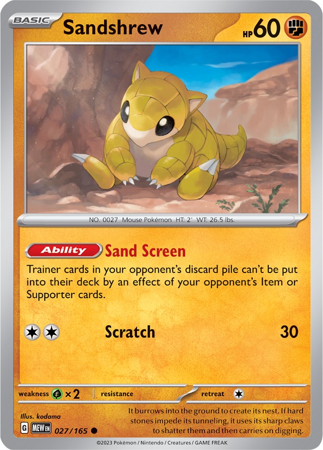 Sandshrew (027/165) [Scarlet & Violet 151]