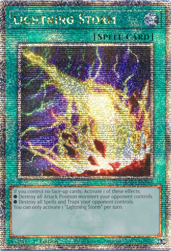 Lightning Storm [RA01-EN061] Quarter Century Secret Rare