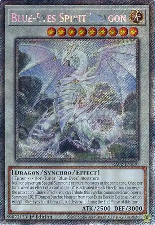 Blue-Eyes Spirit Dragon (Platinum Secret Rare) [RA02-EN030] Platinum Secret Rare