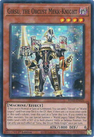 Girsu, the Orcust Mekk-Knight [RA03-EN026] Super Rare