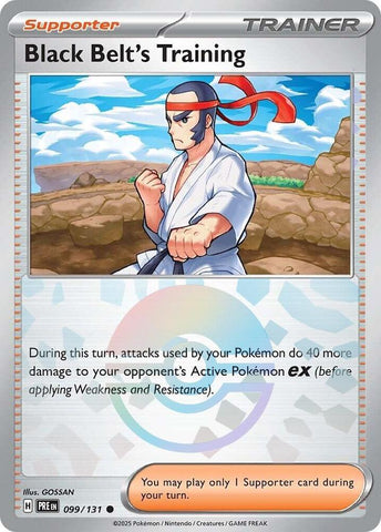 Black Belt's Training (099/131) (Poke Ball Pattern) [Scarlet & Violet: Prismatic Evolutions]