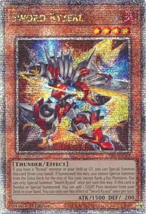 Sword Ryzeal (Quarter Century Secret Rare) [CRBR-EN001] Quarter Century Secret Rare