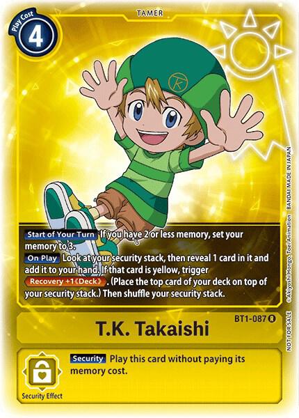 T.K. Takaishi [BT1-087] (Buy-A-Box Promo) [Release Special Booster Ver.1.0 Promos]